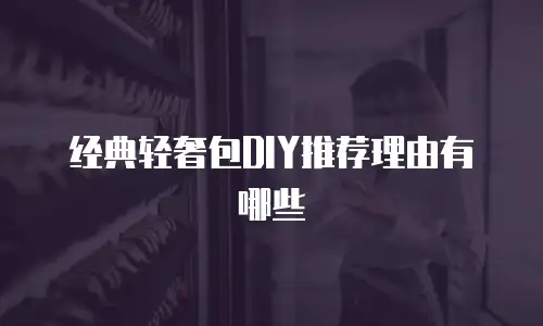 经典轻奢包DIY推荐理由有哪些