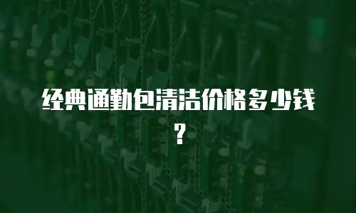 经典通勤包清洁价格多少钱？