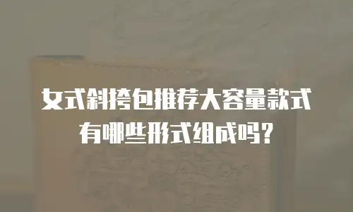 女式斜挎包推荐大容量款式有哪些形式组成吗？