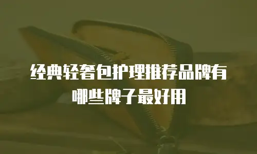 经典轻奢包护理推荐品牌有哪些牌子最好用
