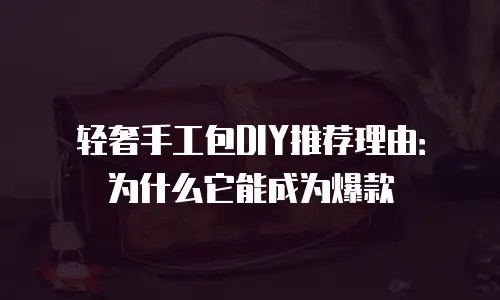 轻奢手工包DIY推荐理由：为什么它能成为爆款