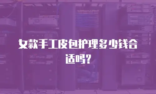 女款手工皮包护理多少钱合适吗？