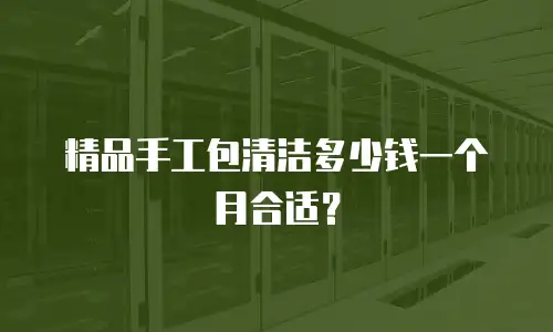 精品手工包清洁多少钱一个月合适？