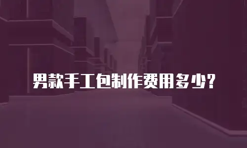 男款手工包制作费用多少？