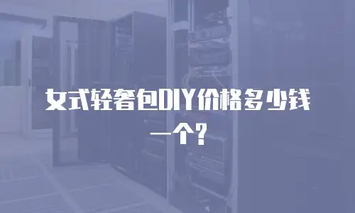 女式轻奢包DIY价格多少钱一个?