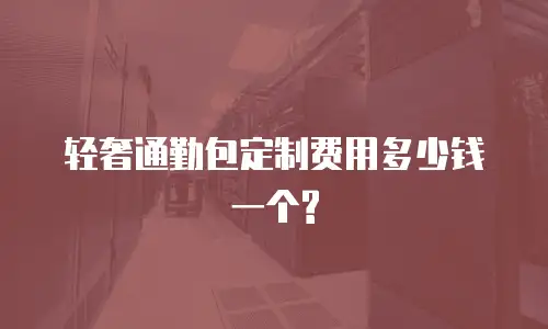轻奢通勤包定制费用多少钱一个?