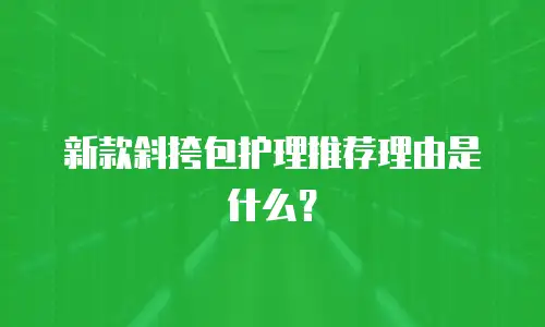 新款斜挎包护理推荐理由是什么？