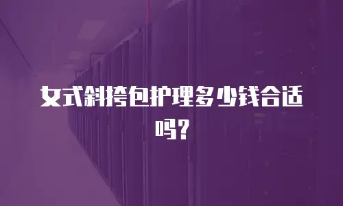 女式斜挎包护理多少钱合适吗？