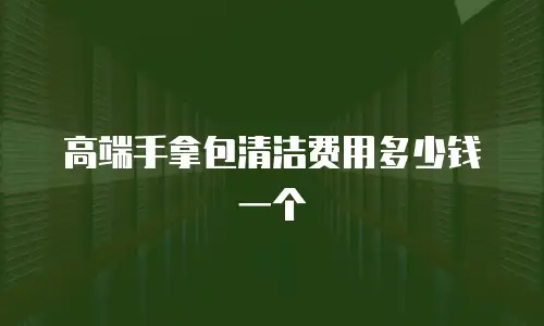 高端手拿包清洁费用多少钱一个