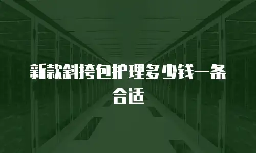 新款斜挎包护理多少钱一条合适