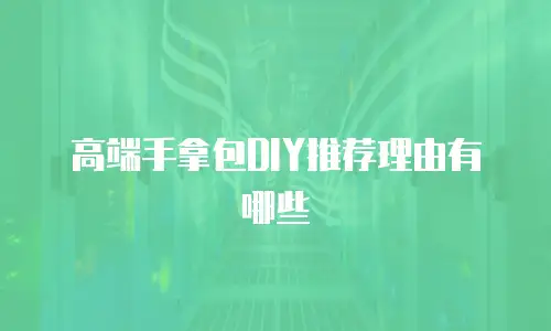 高端手拿包DIY推荐理由有哪些
