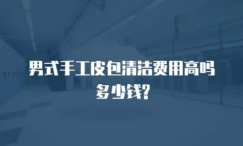男式手工皮包清洁费用高吗多少钱?
