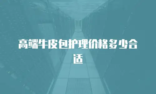 高端牛皮包护理价格多少合适