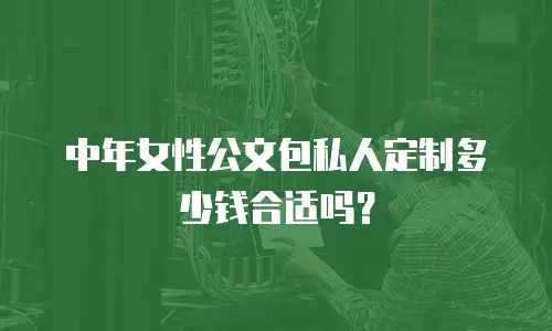 中年女性公文包私人定制多少钱合适吗？