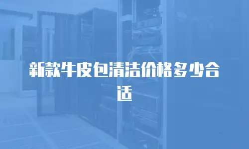 新款牛皮包清洁价格多少合适