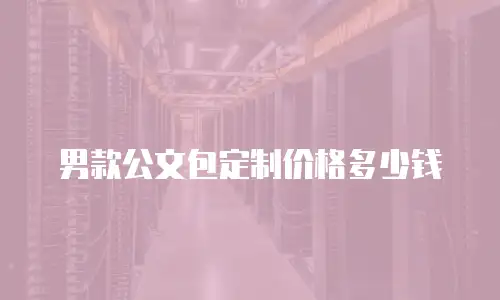 男款公文包定制价格多少钱