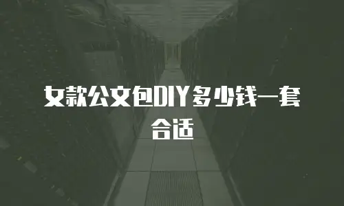 女款公文包DIY多少钱一套合适