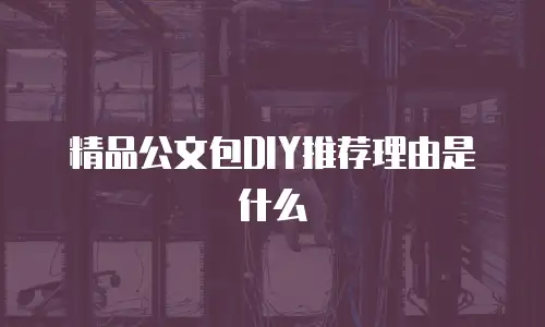 精品公文包DIY推荐理由是什么