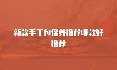 新款手工包保养推荐哪款好推荐