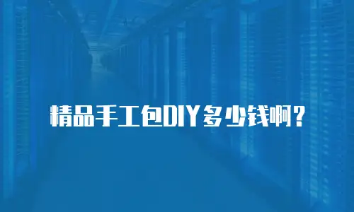 精品手工包DIY多少钱啊？