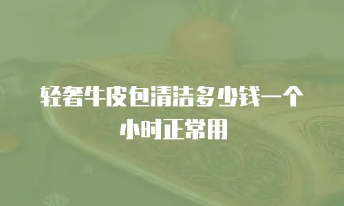 轻奢牛皮包清洁多少钱一个小时正常用