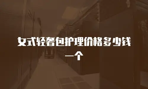 女式轻奢包护理价格多少钱一个