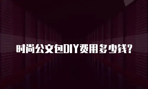 时尚公文包DIY费用多少钱？