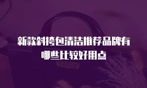 新款斜挎包清洁推荐品牌有哪些比较好用点