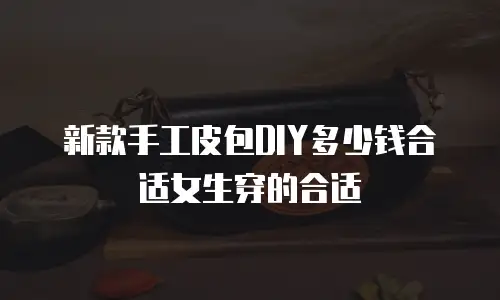 新款手工皮包DIY多少钱合适女生穿的合适