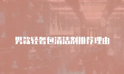 男款轻奢包清洁剂推荐理由