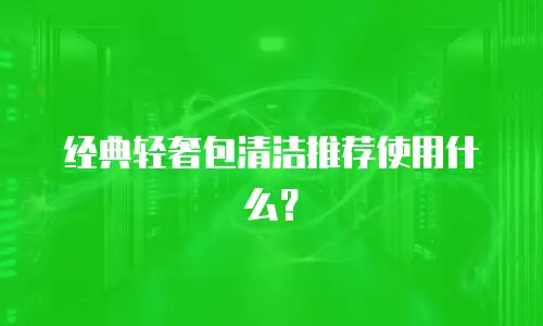 经典轻奢包清洁推荐使用什么？