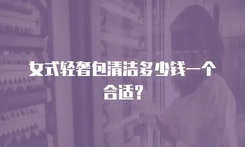 女式轻奢包清洁多少钱一个合适？