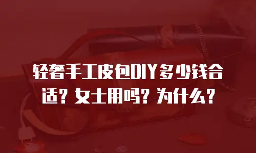 轻奢手工皮包DIY多少钱合适？女士用吗？为什么？