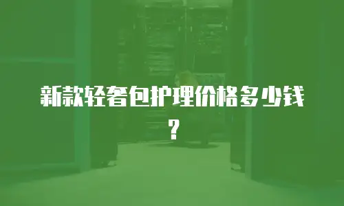 新款轻奢包护理价格多少钱？