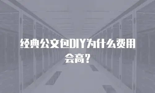 经典公文包DIY为什么费用会高？