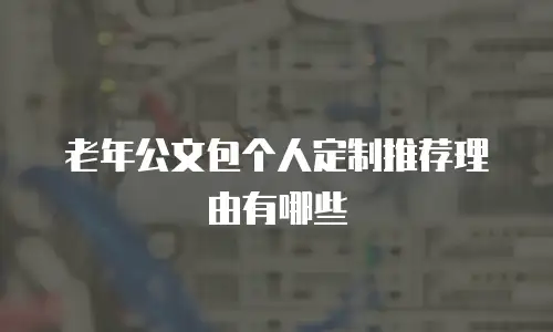 老年公文包个人定制推荐理由有哪些