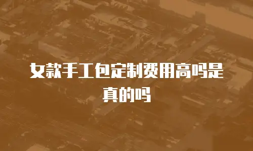 女款手工包定制费用高吗是真的吗