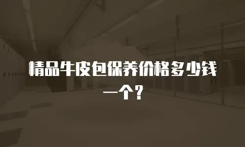 精品牛皮包保养价格多少钱一个？