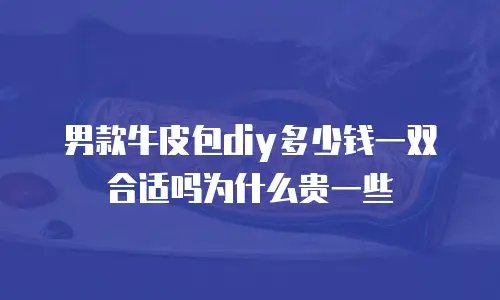 男款牛皮包diy多少钱一双合适吗为什么贵一些