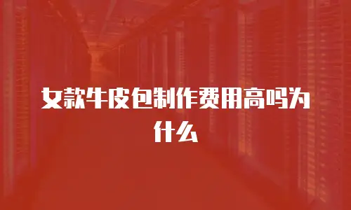 女款牛皮包制作费用高吗为什么