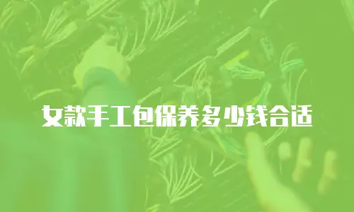 女款手工包保养多少钱合适