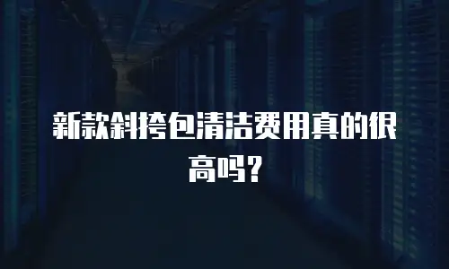 新款斜挎包清洁费用真的很高吗？