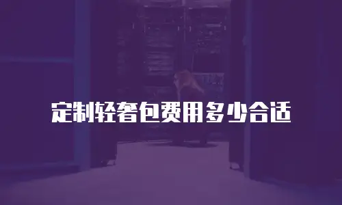 定制轻奢包费用多少合适

