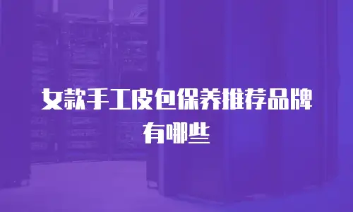 女款手工皮包保养推荐品牌有哪些