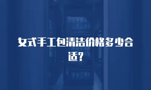 女式手工包清洁价格多少合适？