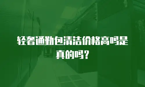 轻奢通勤包清洁价格高吗是真的吗？