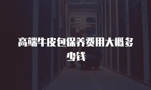 高端牛皮包保养费用大概多少钱