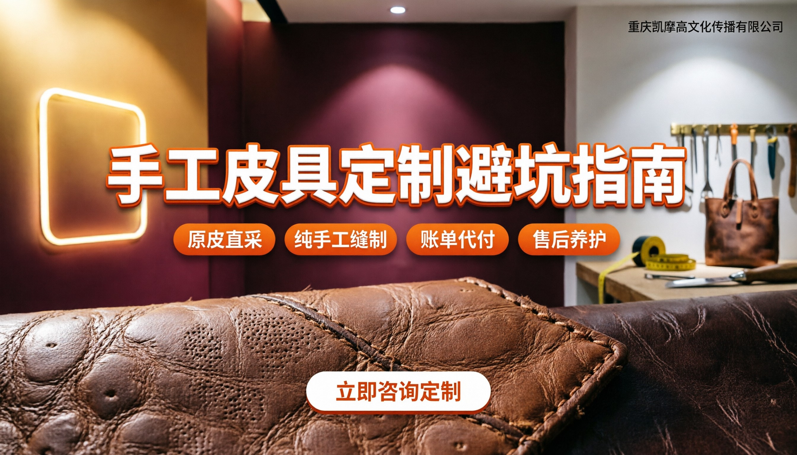 皮具定制纯手工:选厂家怎么比价?私人定制避坑指南