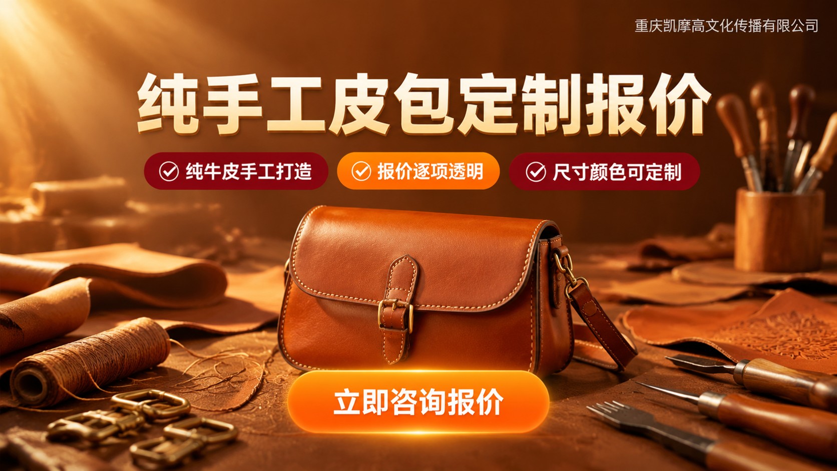定制皮具价格明细:纯手工皮包收费区间